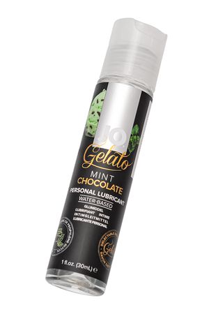 Съедобный лубрикант на водной основе JO Gelato Mint Chocolate, со вкусом мятный шоколад, 30 мл
