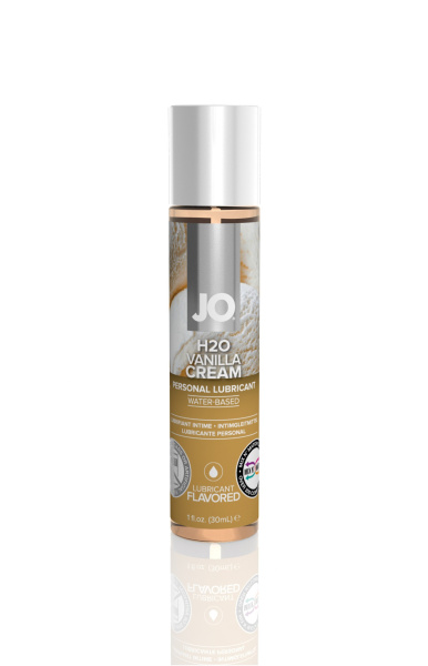 Съедобный лубрикант со вкусом ванили JO H2O Vanilla Cream, 30 мл