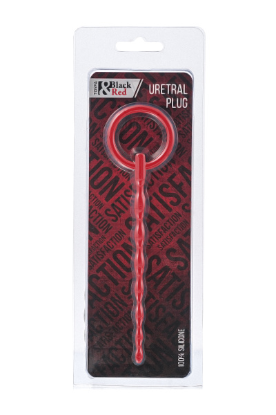 Уретральный плаг TOYFA Black&Red,