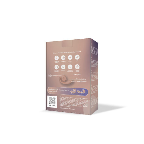 Инновационный SVibe Gizi вибратор, персиковый